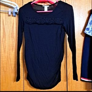 🖤H&M lace Mama long sleeve top Small